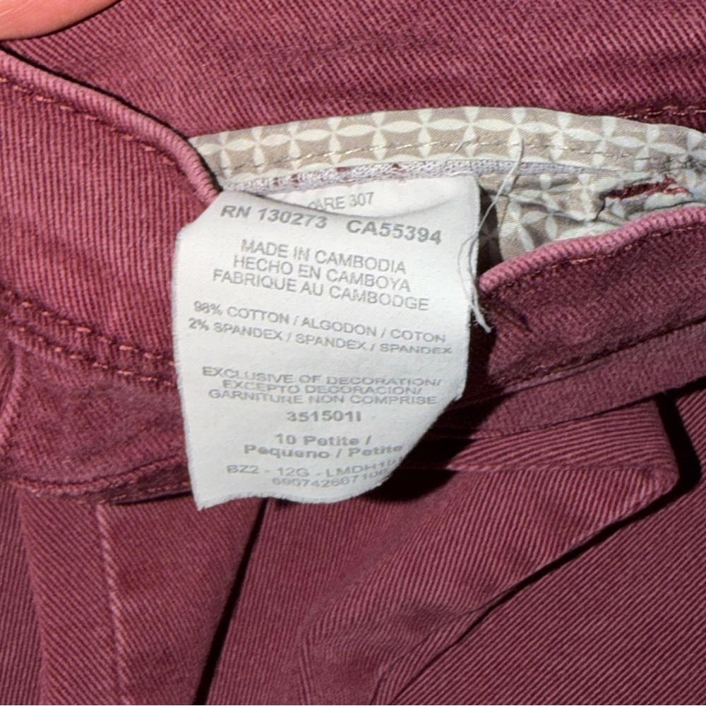 Vintage Lee Platinum Label Classic Fit Jeans - Burgundy - Picture 5 of 8